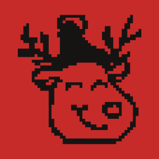 Deer Christmas cloth pixel art T-Shirt