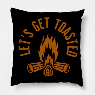 Outdoors Campfire - Let's Get Toasted Pillow