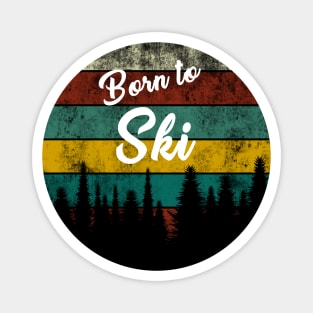 Born to ski Magnet