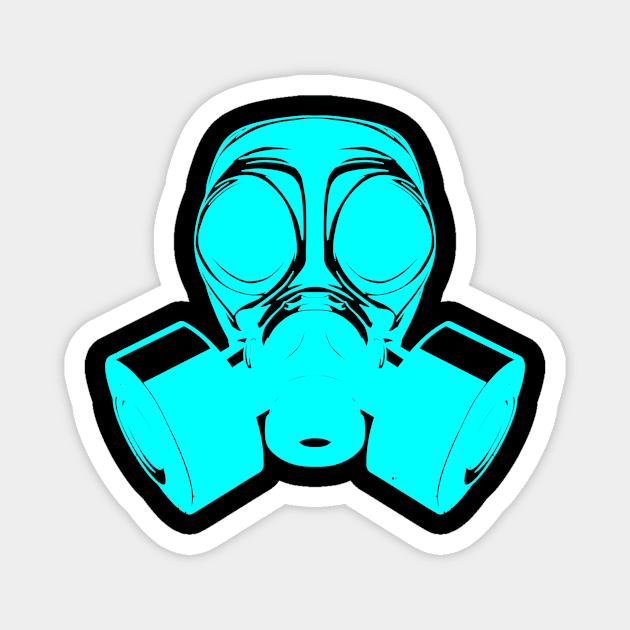 Gas Mask Magnet by TeeNoir