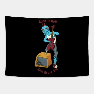 Rock N Roll Will Never Die Tapestry