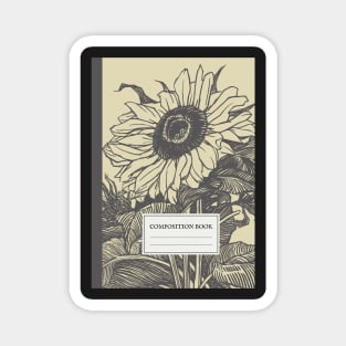 Aesthetic Vintage Floral Composition Book Magnet