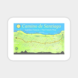 Camino de Santiago - Camino Frances / The French Way Magnet