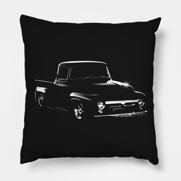 Ford F100, Pickup Truck Pillow by hottehue