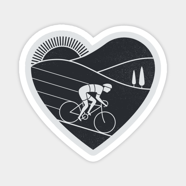 Love Cycling Magnet by Thepapercrane