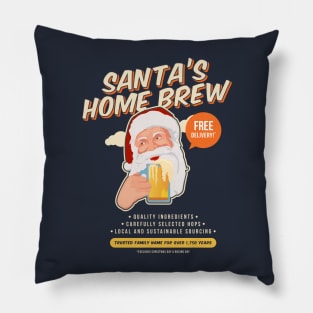 Santa's Christmas Homebrew funny xmas Pillow