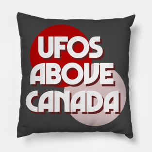 UFOs Above Canada Pillow