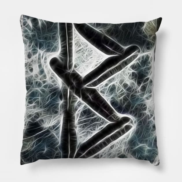 Viking Rune Pillow by Jonthebon