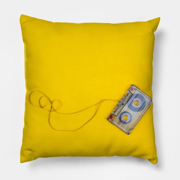 Old School Music Stands out Pillow by Realms.World