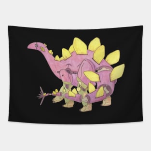 Stegosaurs Robot Tapestry