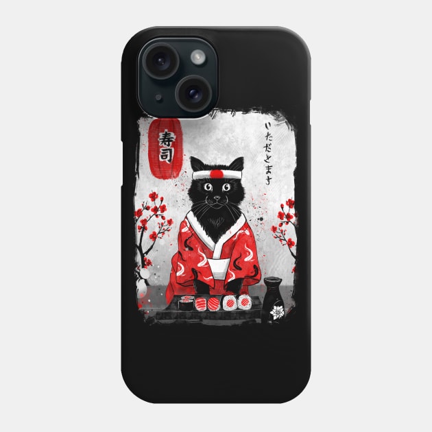 Sushi cat Phone Case by RubyArt