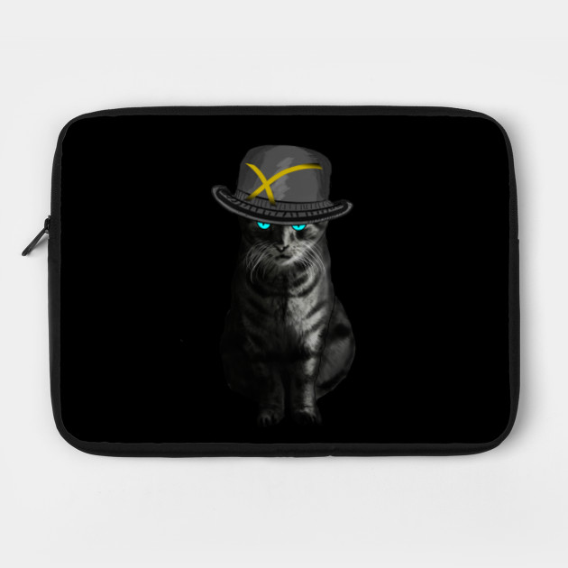 Black Cat With Angry Eyes Black Cat Laptop Case Teepublic