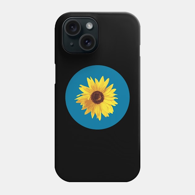 Sunflower Yellow Blue Color Phone Case by lightbulbmcoc