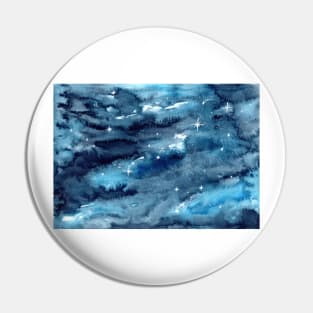 Galaxy starry sky blue Pin