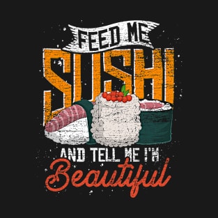 Funny Sushi Lover Nigiri Japan Maki Food Sushi T-Shirt