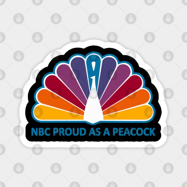 70S-Nbc Proud As A Peacock Magnet by Ink Lines
