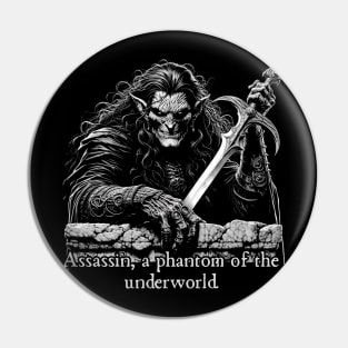 Half Elf Assassin Pin