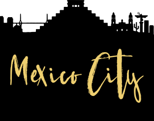 MEXICO CITY MEXICO DESIGNER SILHOUETTE SKYLINE ART Magnet