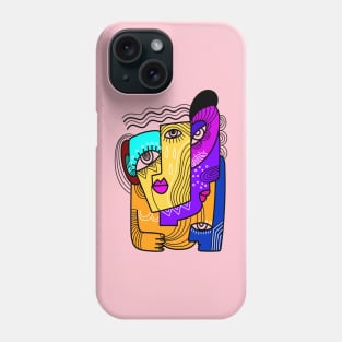 Abstract Face Portrait Art Design Phone Case