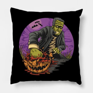 Punch the pumpkin Pillow