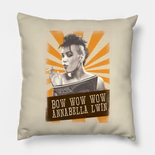 Vintage Aesthetic Bow Wow Wow Pillow