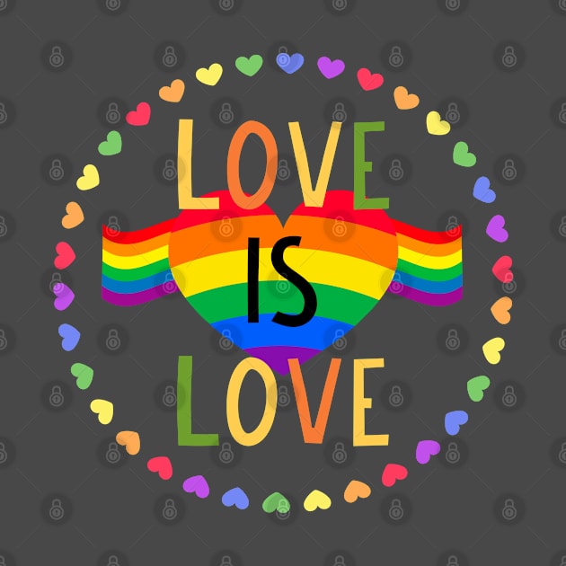 Love is Love Peace by CasualTeesOfFashion