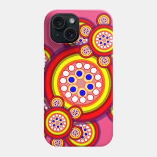 new circle flower shape geometric mandala design Phone Case