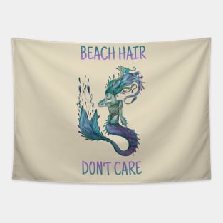 Beach Hair, Don’t Care, Watercolor Mermaid Tapestry