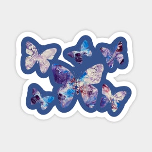 Purple Butterflies Magnet