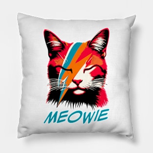 Retro Cat Rock and Roll Music Concert Festival Band Funny Cat Pillow