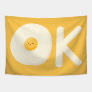 Ok fried egg Tapestry