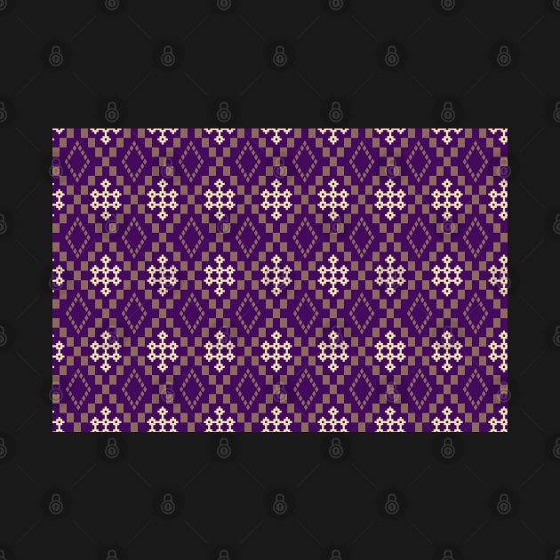 Purple ethnic pattern by BigSaturn