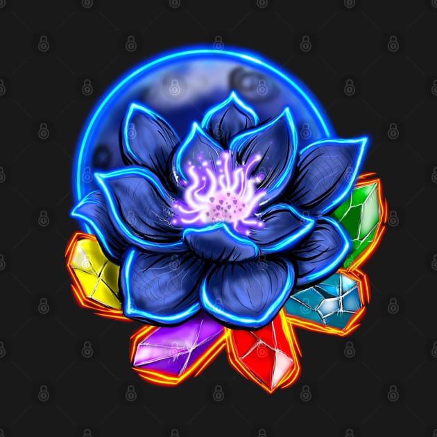 Glowing Black Lotus by Shawnsonart