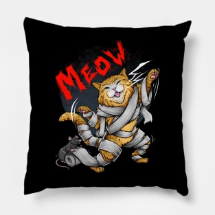 Curse of the Mummy cat Pillow