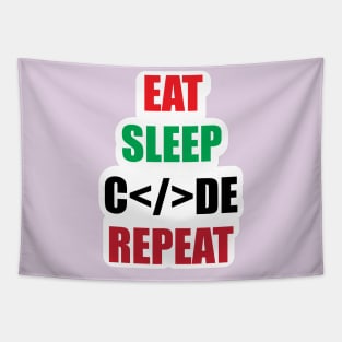 Eat Sleep Repeat Programming Design for Programers and Program Developers Tapestry