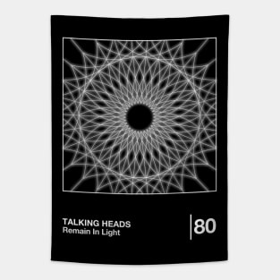 Talking Heads / Minimal Style Graphic Design Tapestry
