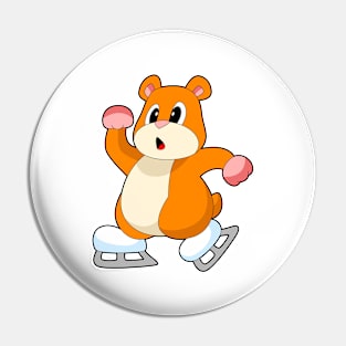 Hamster Ice skating Ice skates Winter sports Pin