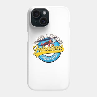 Travel & Explore Fabulous Canary Islands logo Phone Case