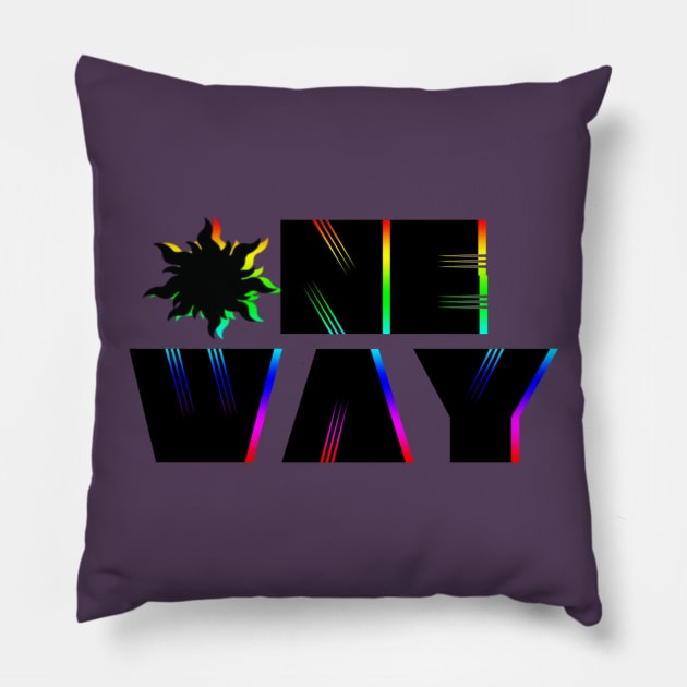 one way Pillow by Action Design
