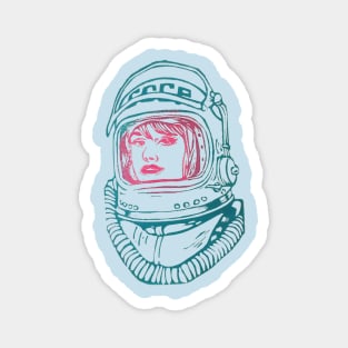Cosmonaut Girl Magnet