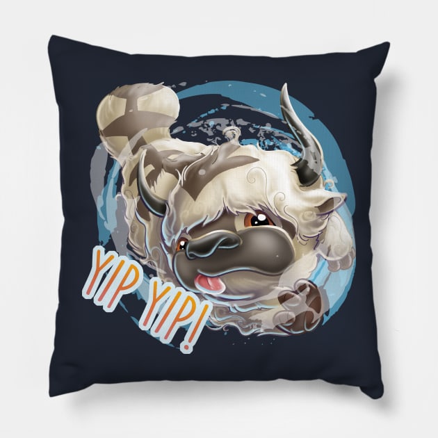 Appa Yip Yip Pillow by Unicornarama