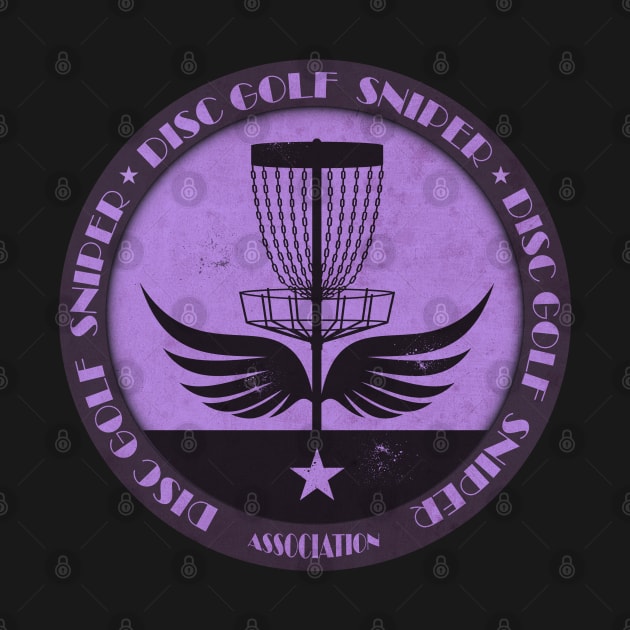 Purple Disc Golf Sniper Wings by CTShirts