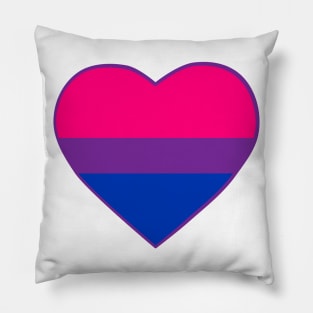 Pride Flag Heart Bisexual Pillow