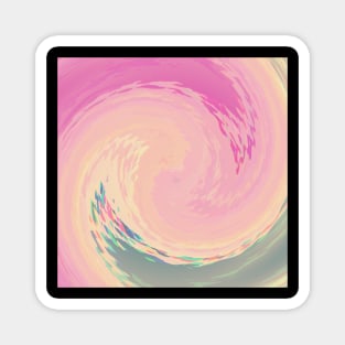 Swirl Of Soft Colors Lines Magnet