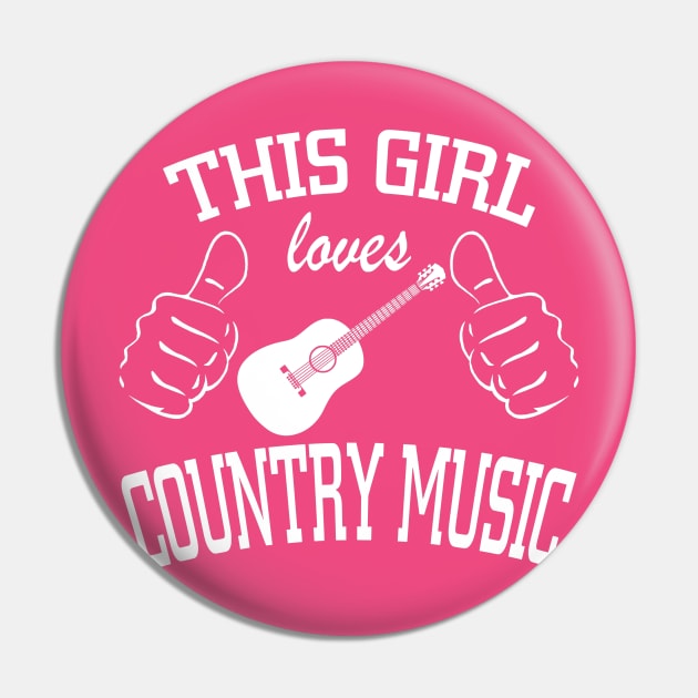 THIS GIRL LOVES COUNTRY MUSIC Pin by MarkBlakeDesigns