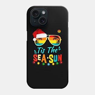 Tis The Sea Sun Santa Beach Summer Christmas In July Summer Phone Case