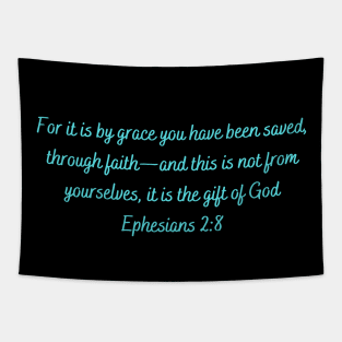 Bible Verse Ephesians 2:8 Tapestry