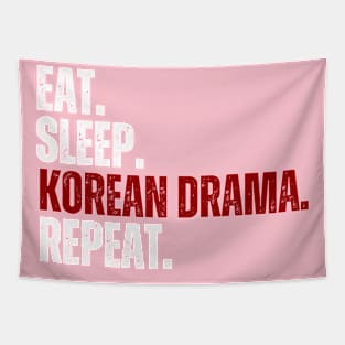 Eat Sleep Korean Drama Repeat, Korean Drama Lover Tapestry