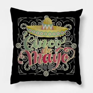 Cinco de Mayo 5th of May Mexican Mexico Sombrero Pillow