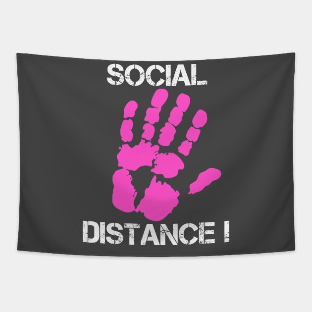 Social Distance! Tapestry by blackshopy